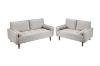 Picture of HAROLD Fabric Sofa Range (Beige) - 2 Seater (Loveseat)