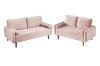 Picture of HAROLD Fabric 3 Seater Sofa (Pink)