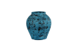 Picture of 363-010 Abstract Art Blue and Black Ceramic Vase