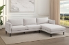 Picture of FINCH Sectional Sofa (Beige) - Chaise Facing Right with Ottoman