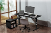 Picture of NEXUS 63" Electric Height-Adjustable Standing Desk With Side Cabinet Shelf & LED Display & USB Charging Port (Black)