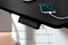 Picture of NEXUS 63" Electric Height-Adjustable Standing Desk With Side Cabinet Shelf & LED Display & USB Charging Port (Black)