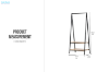 Picture of TRIPAR 59"x25" Coat Hanger with 2-Tier Shelves