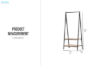 Picture of TRIPAR Coat Hanger with 2-Tier Shelves (25"x59")