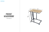 Picture of HALLIE Mobile Accent Side Table with Wheels