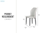 Picture of MIKASA 47" Sintered Stone Top 5PC Dining Set (Grey Table)