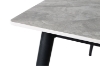Picture of MIKASA 47" Sintered Stone Top 5PC Dining Set (Grey Table + 4 Dark Grey Chairs)