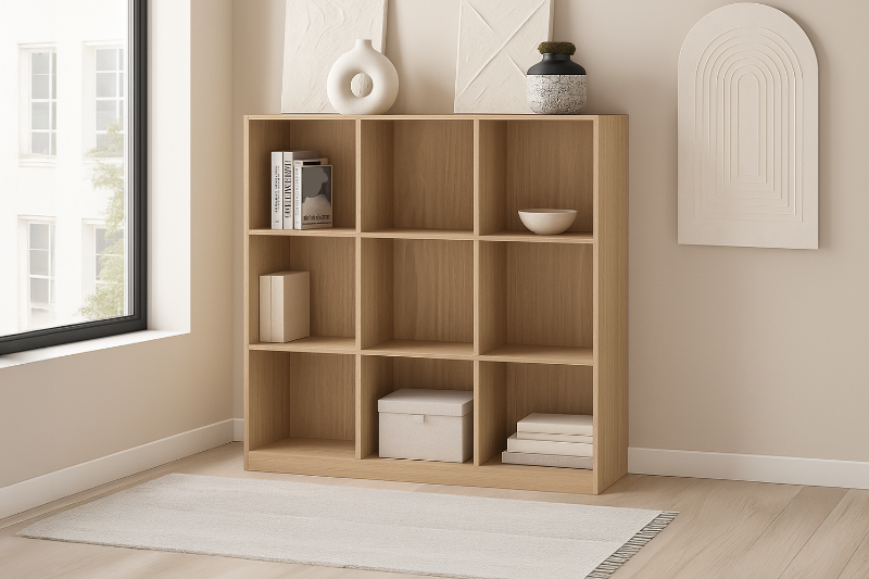 Picture of MOOK 47.5"x47" Bookshelf (Light Oak)