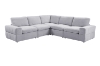 Picture of LUXEON Sectional Modular Sofa Range with Ottoman & Storage Console Hidden Cup Holders & Wireless Charging & USB Ports