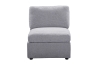 Picture of LUXEON Sectional Modular Sofa Range with Ottoman & Storage Console Hidden Cup Holders & Wireless Charging & USB Ports