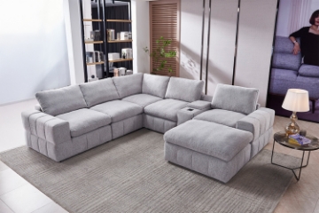 Picture of LUXEON Sectional Modular Sofa Range - 3PC Combo Set (LAF Armchair + Armless + RAF Armchair)