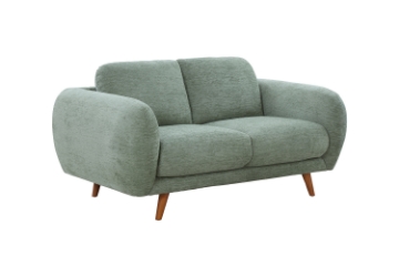 Picture of HELSINKI Fabric Sofa Range (Light Olive) - 2 Seater (Loveseat)