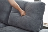 Picture of OSAKA Sectional Sofa with Storage Ottoman, Flip-Back Hidden Cup Holders & USB Port (Grey)