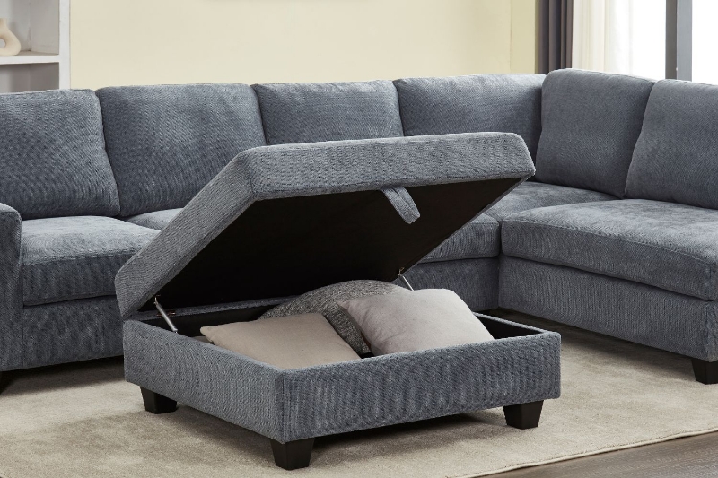 Picture of OSAKA Sectional Sofa (Grey) - Storage Ottoman Only