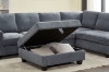 Picture of OSAKA Sectional Sofa (Grey) - Chaise Facing Left without Ottoman
