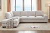 Picture of OSAKA Sectional Sofa with Storage Ottoman, Flip-Back Hidden Console & USB & Type-C Port (Light Color)