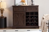 Picture of ODESSA Buffet/Wine Cabinet with 2 Drawers and Grid Organizer (Espresso)