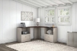 Picture of PHLIUS L-Shaped Desk with 2 Side Cabinet