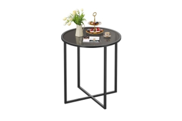 Picture of OTIS D27" Tempered Glass Top Dining Table/Bar Table (Black)