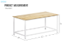 Picture of GASTON 31.5" Coffee Table (Oak Colour)