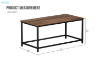 Picture of GASTON 31.5" Coffee Table (Walnut Colour)