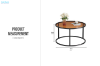 Picture of SAVION D27.5" Tempered Glass Top Coffee Table