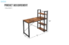 Picture of VASAGLE Computer Desk with Shelves