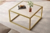 Picture of TOBAGO 27" Square Ribbed Tempered Glass Coffee Table