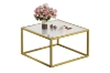 Picture of TOBAGO 27" Square Ribbed Tempered Glass Coffee Table