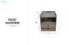 Picture of BRUNA 2-Drawer Bedside Table with Built-in Power Outlets