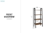 Picture of VASAGLE 54"x22" 4-Tier Shelf