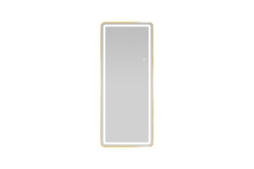 Picture of 339-017 H63" Golden Rounded Rectangle Mirror with LED Light