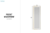 Picture of 329-073 H67" Round-edged Rectangular LED Mirror