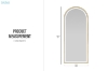 Picture of 339-020 H63" Golden Arch Mirror with LED Light