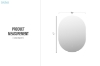 Picture of 329-064 H27" Oval Wall Mirror with LED light