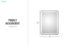 Picture of 329-062 H31.5" Rectangular Wall Mirror with LED light