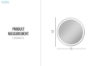 Picture of 329-063 D23.5" Round Wall Mirror with LED Light
