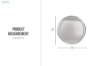Picture of 339-011 D23.5" Golden Round Wall Mirror with LED Light