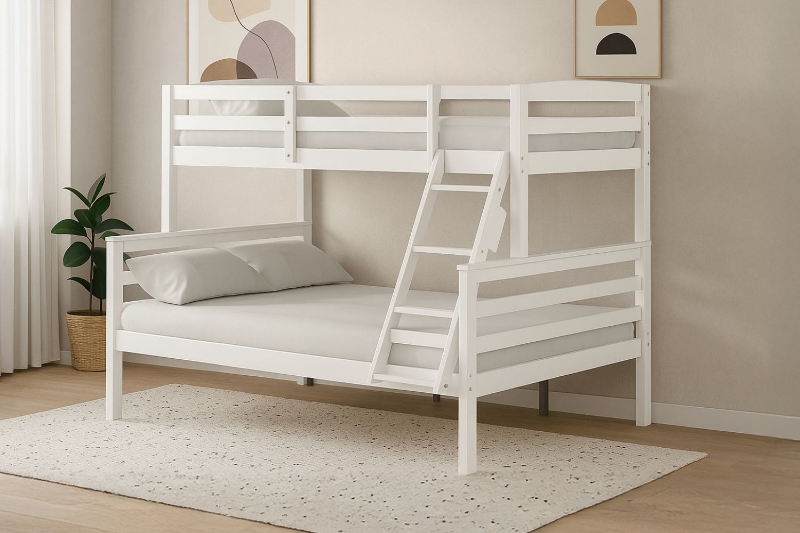Picture of DORMA Twin-Full Bunk Bed (White)