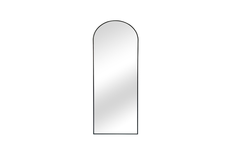 Picture of 339-025 H65" Black Arch Aluminum Alloy Stand Mirror
