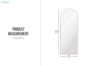 Picture of 329-058 H39.5" Aluminum Alloy Arch Mirror