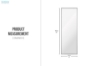 Picture of 329-057 H65" Rectangular Aluminum Alloy Mirror