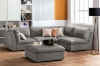 Picture of ASPECT Nappa Fabric Memory Foam Sectional Modular Sofa Range (Grey)