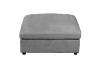 Picture of ASPECT Nappa Fabric Memory Foam Sectional Modular Sofa (Grey) - Ottoman