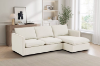 Picture of  BENDON Fabric Sectional Sofa (Off White) - Chaise Facing Right	