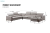 Picture of HOUSTON Memory Foam Sectional Sofa - Chaise Facing Left