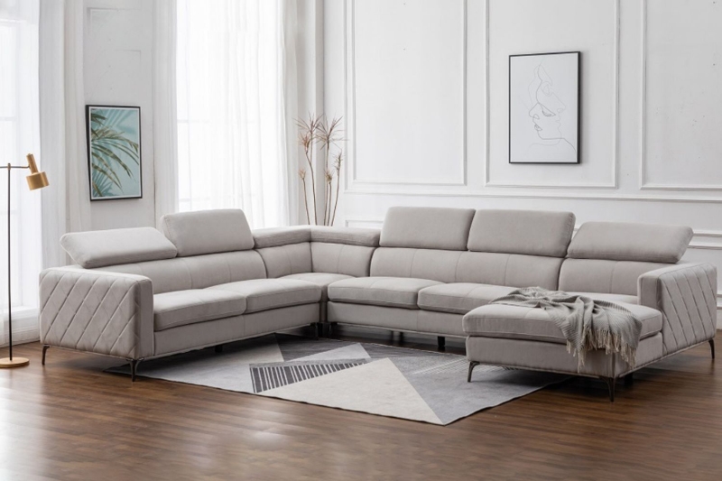 Picture of HOUSTON Memory Foam Sectional Sofa - Chaise Facing Right