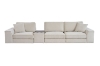 Picture of MIRANDA Modular Sofa with Ottoman & Console Power & USB Ports - Water Resistant