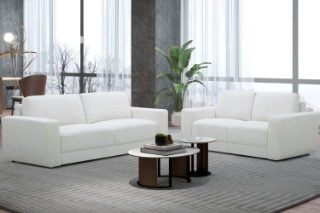 Picture of CORTONA 3/2 Seater Fabric Sofa Range - Loveseat + Sofa Set