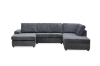Picture of WILLIAM Sectional Sofa with Ottoman - Chaise Facing Right